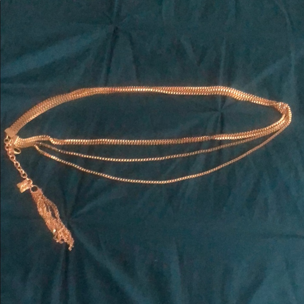 BCBG gold chain belt